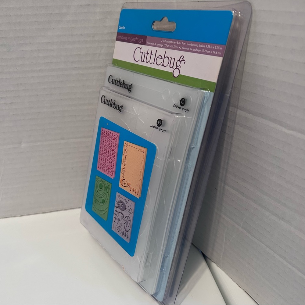 Cuttlebug 4-pc embossing folders - COOLIO - Picture 4 of 8